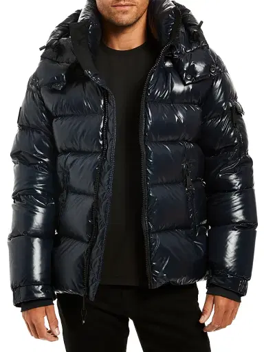 SAM. Men's Glacier Quilted Down Jacket - Dark Marine | Thumbnail 3 SAM. Men's Glacier Quilted Down Jacket - Dark Marine | Thumbnail 3