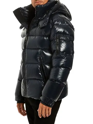 SAM. Men's Glacier Quilted Down Jacket - Dark Marine | Thumbnail 5 SAM. Men's Glacier Quilted Down Jacket - Dark Marine | Thumbnail 5