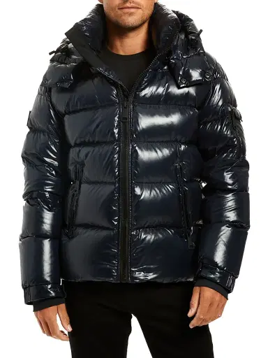 SAM. Men's Glacier Quilted Down Jacket - Dark Marine | Thumbnail 1 SAM. Men's Glacier Quilted Down Jacket - Dark Marine | Thumbnail 1