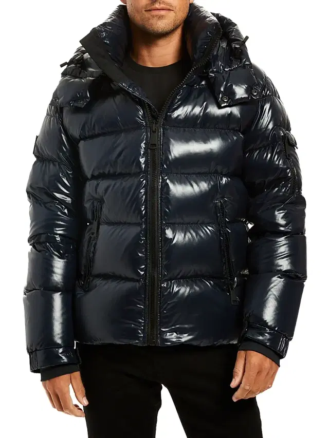 Men's Glacier Quilted Down Jacket - Dark Marine Men's Glacier Quilted Down Jacket - Dark Marine