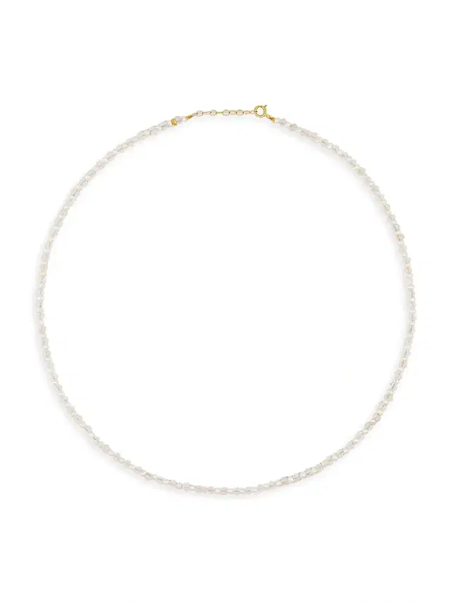 Women's Birthstone 14K Yellow Gold & Gemstone Beaded Necklace - Crystal