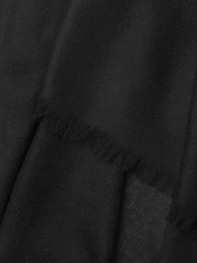 Sofia Cashmere Women's Lightweight Cashmere Scarf - Black | Thumbnail 4