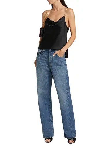 Cami NYC Women's Busy Cowlneck Silk-Blend Blouse - Black | Thumbnail 2 Cami NYC Women's Busy Cowlneck Silk-Blend Blouse - Black | Thumbnail 2