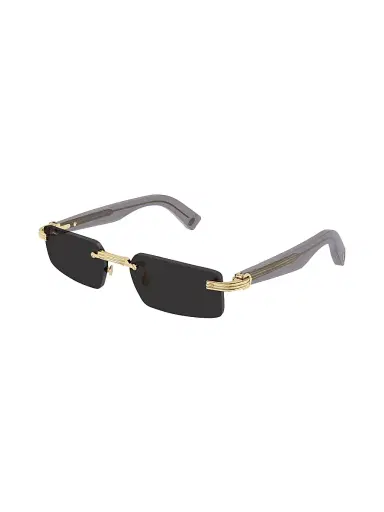 Cartier Men's Première De  55MM Rectangular Sunglasses - Gold Black | Thumbnail 1