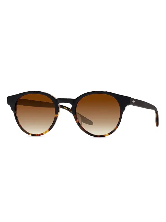 Barton Perreira Men's Beckford 49MM Round Sunglasses - Brown