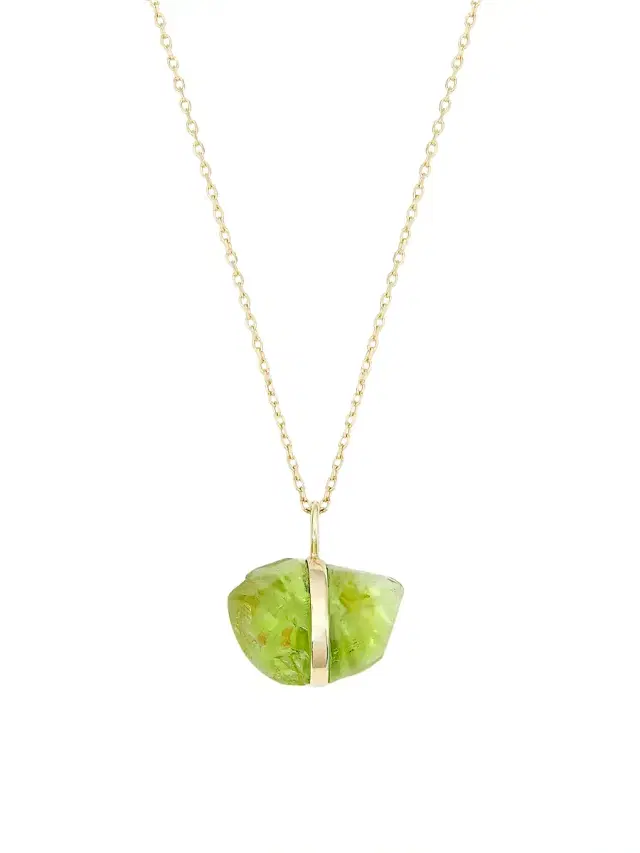 Women's 14K Yellow Gold & Birthstone Pendant Necklace - August