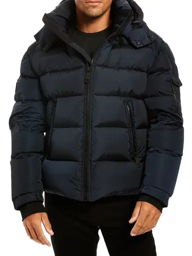 SAM. Men's Glacier Down Puffer Jacket - Navy | Thumbnail 1 SAM. Men's Glacier Down Puffer Jacket - Navy | Thumbnail 1