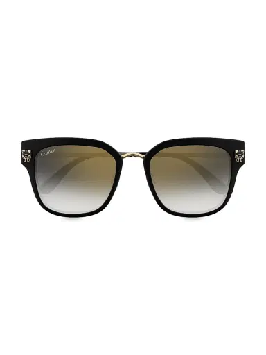 Cartier Women's Panthère Light 55MM Round Sunglasses - Grey Multi Black | Thumbnail 2