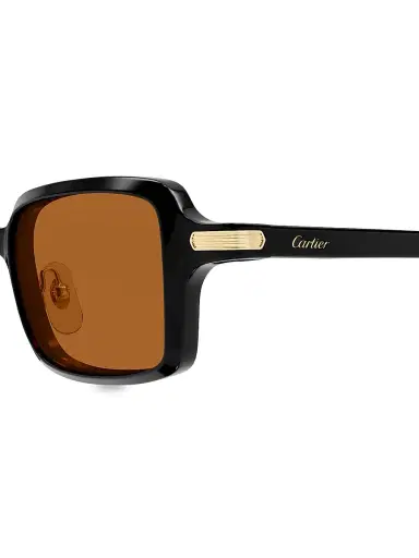Cartier Women's Godron De 49MM Rectangular Sunglasses | Thumbnail 3 Cartier Women's Godron De 49MM Rectangular Sunglasses | Thumbnail 3