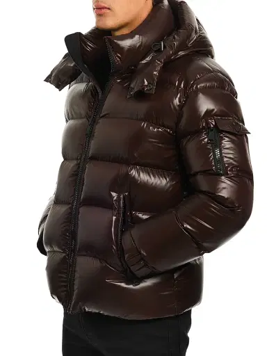 SAM. Men's Glacier Quilted Down Jacket - Chocolate | Thumbnail 3 SAM. Men's Glacier Quilted Down Jacket - Chocolate | Thumbnail 3