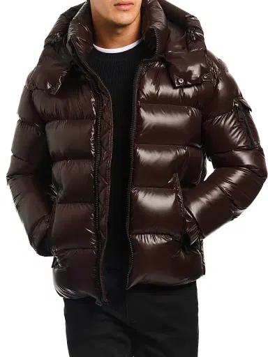 SAM. Men's Glacier Quilted Down Jacket - Chocolate | Thumbnail 1 SAM. Men's Glacier Quilted Down Jacket - Chocolate | Thumbnail 1