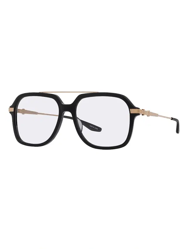 Barton Perreira Men's D. Ellis 56MM Navigator Sunglasses - Black Gold Shadow