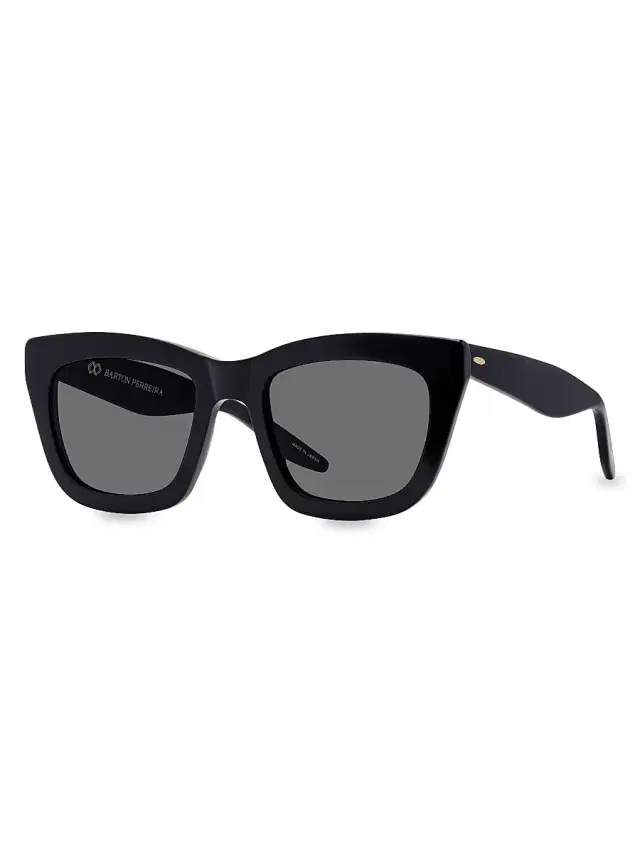 Barton Perreira Women's Kateri 52MM Cat-Eye Sunglasses - Black