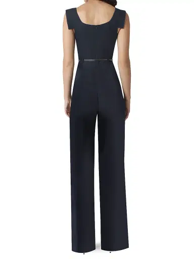 BLACK HALO Women's Jackie Asymmetric Belted Jumpsuit | Thumbnail 4 BLACK HALO Women's Jackie Asymmetric Belted Jumpsuit | Thumbnail 4