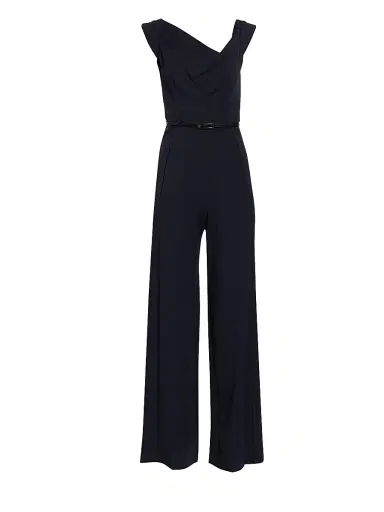BLACK HALO Women's Jackie Asymmetric Belted Jumpsuit | Thumbnail 1 BLACK HALO Women's Jackie Asymmetric Belted Jumpsuit | Thumbnail 1