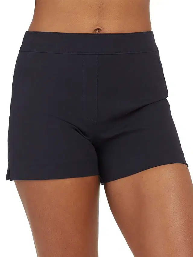 Spanx Women's Polished Stretch Cotton Shorts - Classic Navy
