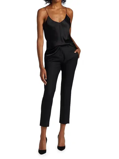 Nili Lotan Women's Isabella Silk Tank Top - Black - Size XL | Thumbnail 2 Nili Lotan Women's Isabella Silk Tank Top - Black - Size XL | Thumbnail 2