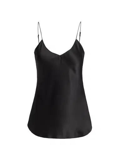Nili Lotan Women's Isabella Silk Tank Top - Black - Size XL | Thumbnail 1 Nili Lotan Women's Isabella Silk Tank Top - Black - Size XL | Thumbnail 1