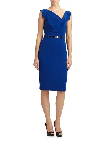 BLACK HALO Women's Jackie Belted Sheath Dress - Black - Size 14 | Thumbnail 2 BLACK HALO Women's Jackie Belted Sheath Dress - Black - Size 14 | Thumbnail 2