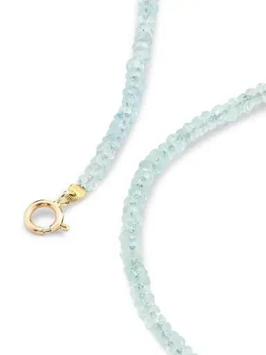 Jia Jia Women's Birthstone 14K Yellow Gold & Gemstone Beaded Necklace - Aquamarine | Thumbnail 3 Jia Jia Women's Birthstone 14K Yellow Gold & Gemstone Beaded Necklace - Aquamarine | Thumbnail 3