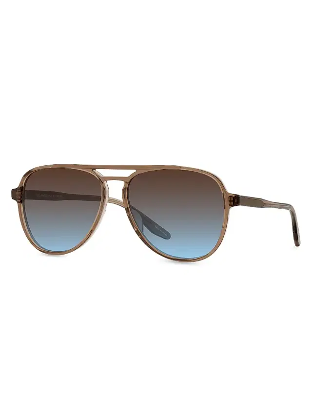 Barton Perreira Women's Hartmann 58MM Aviator Sunglasses - Tabac Solara