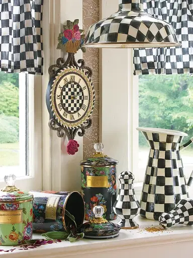 MacKenzie-Childs Flower Market Canister - Black | Thumbnail 3 MacKenzie-Childs Flower Market Canister - Black | Thumbnail 3