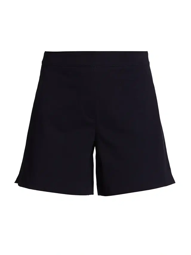 Spanx Women's Polished Stretch-Cotton Shorts - Navy