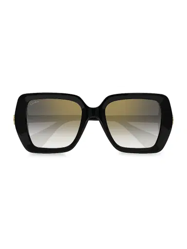 Cartier Women's C Decor 24K Goldplated 58MM Butterfly Sunglasses | Thumbnail 2 Cartier Women's C Decor 24K Goldplated 58MM Butterfly Sunglasses | Thumbnail 2