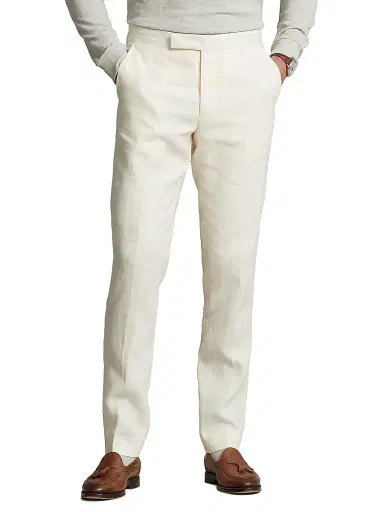 Polo Ralph Lauren Men's Linen Crease-Front Pants | Thumbnail 3 Polo Ralph Lauren Men's Linen Crease-Front Pants | Thumbnail 3