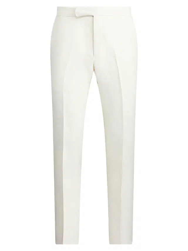 Polo Ralph Lauren Men's Linen Crease-Front Pants - Cream - Size 40