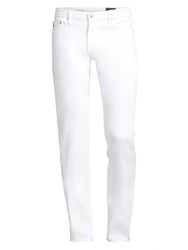 AG Jeans Men's Tellis Stretch Slim-Fit Jeans - White