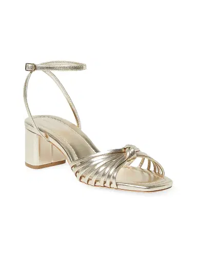 Loeffler Randall Women's Olivia MM Leather Knot Sandals - Champagne | Thumbnail 2 Loeffler Randall Women's Olivia MM Leather Knot Sandals - Champagne | Thumbnail 2