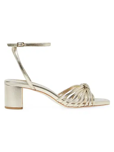 Loeffler Randall Women's Olivia MM Leather Knot Sandals - Champagne | Thumbnail 1 Loeffler Randall Women's Olivia MM Leather Knot Sandals - Champagne | Thumbnail 1