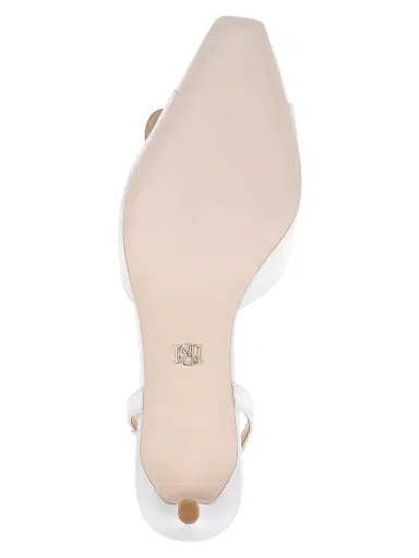 BADGLEY MISCHKA Women's Odesza 50MM Crepe Pumps - White Crepe - Size 11 | Thumbnail 6 BADGLEY MISCHKA Women's Odesza 50MM Crepe Pumps - White Crepe - Size 11 | Thumbnail 6