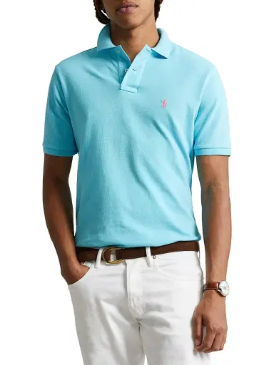 Polo Ralph Lauren Men's Logo Cotton Slim-Fit Polo Shirt - French Turtle - Size XXL | Thumbnail 3
