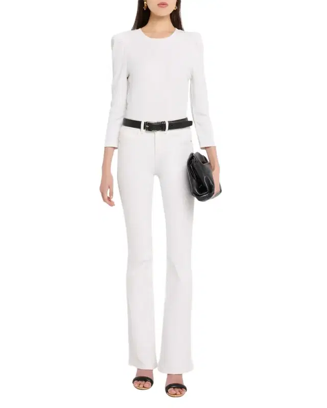 Britney Puff-Sleeve Cotton Top
