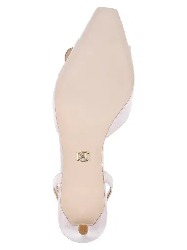 Badgley Mischka Women's Odesza 50MM Crepe Pumps - Pink | Thumbnail 6 Badgley Mischka Women's Odesza 50MM Crepe Pumps - Pink | Thumbnail 6