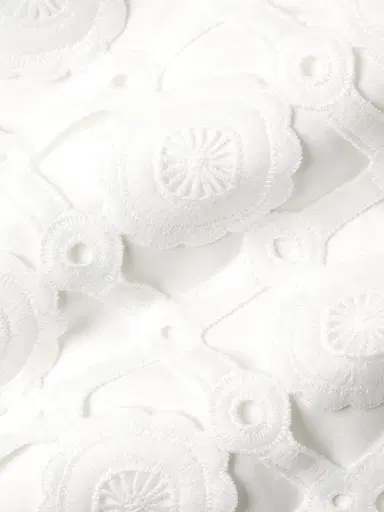 Milly Women's Kait Strapless Tiled Lace Midi-Dress - White - Size 12 | Thumbnail 6 Milly Women's Kait Strapless Tiled Lace Midi-Dress - White - Size 12 | Thumbnail 6