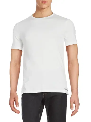 Ralph Lauren Purple Label Men's Short-Sleeve Crewneck Cotton Tee - White - Size XXL | Thumbnail 1