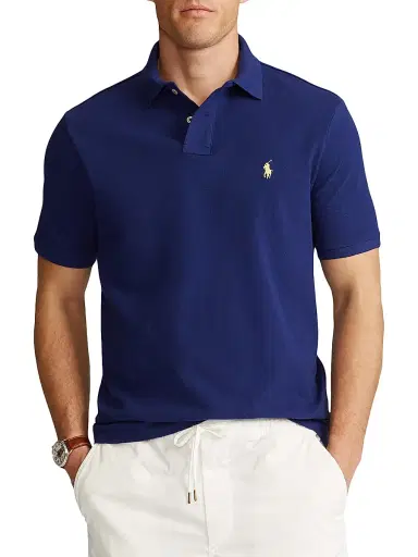 Polo Ralph Lauren Men's Mesh Classic-Fit Polo Shirt - Fall Royal - Size XXL | Thumbnail 3 Polo Ralph Lauren Men's Mesh Classic-Fit Polo Shirt - Fall Royal - Size XXL | Thumbnail 3