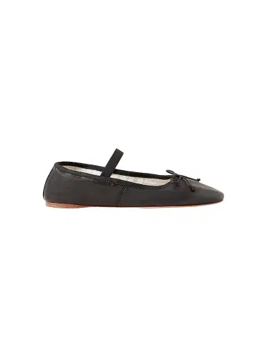 Loeffler Randall Women's Leonie Leather Ballet Flats - Black - Size 12 | Thumbnail 1