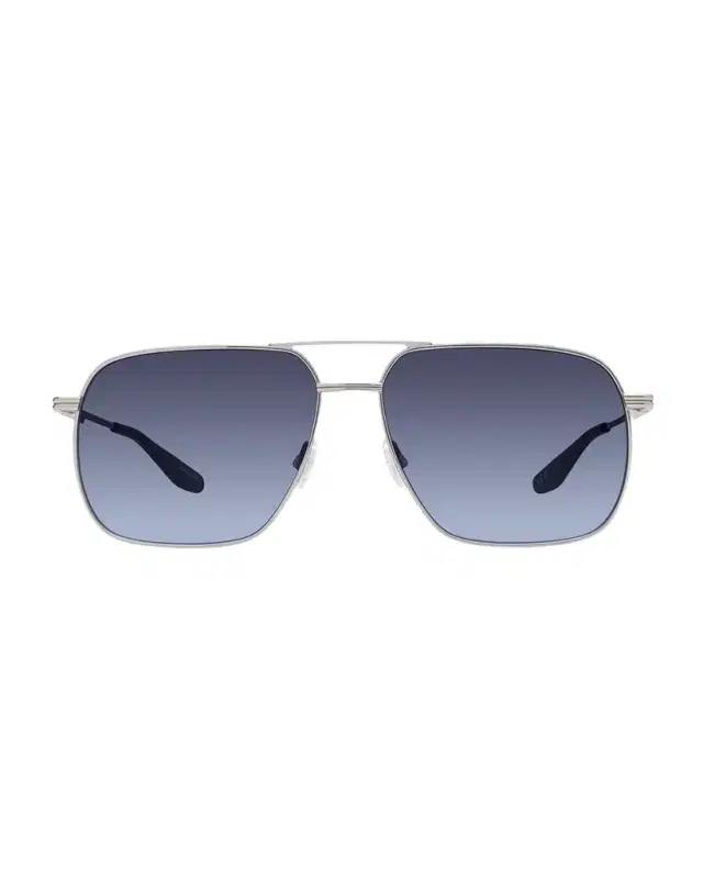 Barton Perreira x 007 Men 's Royale Double-Bridge Titanium Aviator Sunglasses