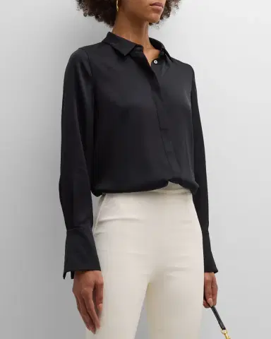 Kobi Halperin Larissa Split-Cuff Button-Down Blouse | Thumbnail 3 Kobi Halperin Larissa Split-Cuff Button-Down Blouse | Thumbnail 3
