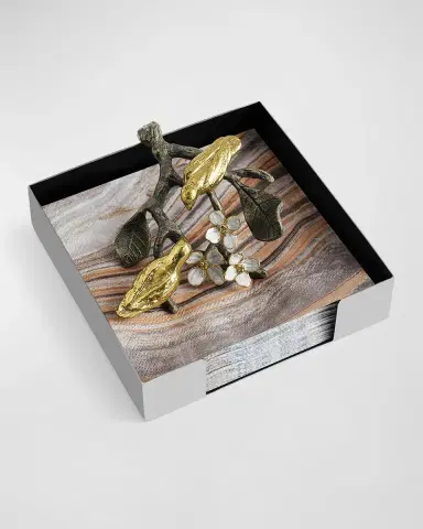 Michael Aram Lovebirds Cocktail Napkin Holder | Thumbnail 2