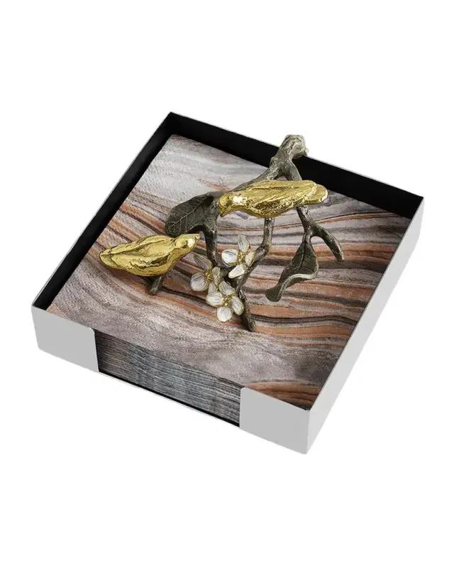 Michael Aram Lovebirds Cocktail Napkin Holder