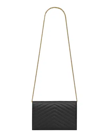 Saint Laurent Cassandre YSL Monogram Large Wallet on Chain in Smooth Leather | Thumbnail 1