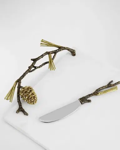 Michael Aram Pine Cone Cheeseboard with Knife | Thumbnail 3 Michael Aram Pine Cone Cheeseboard with Knife | Thumbnail 3
