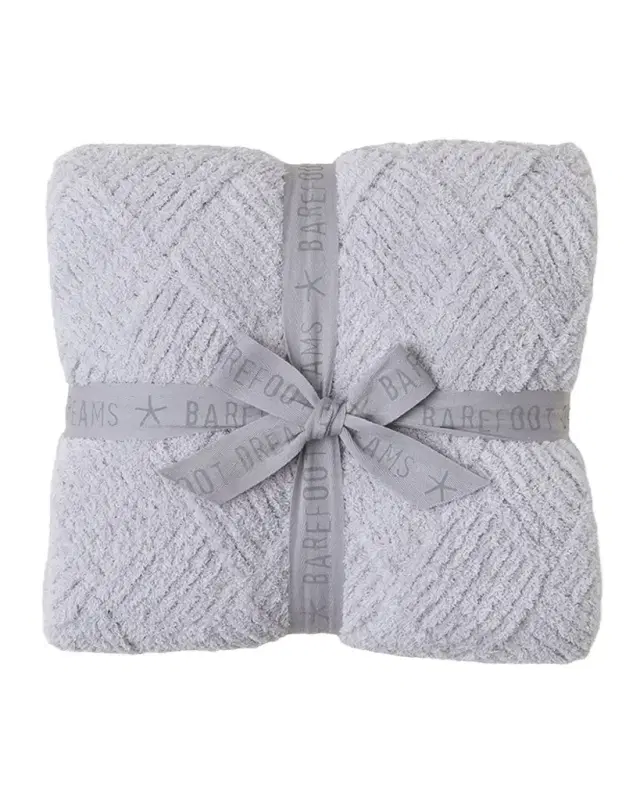 Barefoot Dreams CozyChic Diamond Weave Blanket