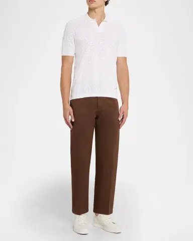 Orlebar Brown Men's Roddy Mesh Stitch Polo Shirt | Thumbnail 2 Orlebar Brown Men's Roddy Mesh Stitch Polo Shirt | Thumbnail 2