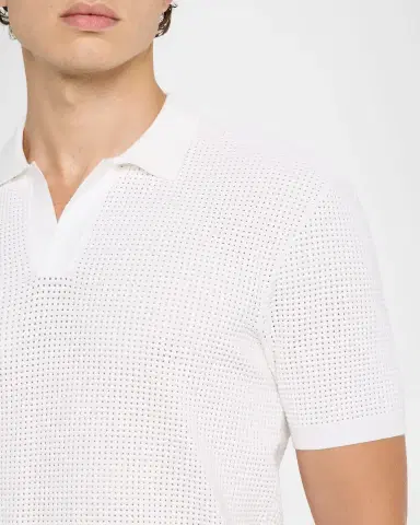 Orlebar Brown Men's Roddy Mesh Stitch Polo Shirt | Thumbnail 5 Orlebar Brown Men's Roddy Mesh Stitch Polo Shirt | Thumbnail 5